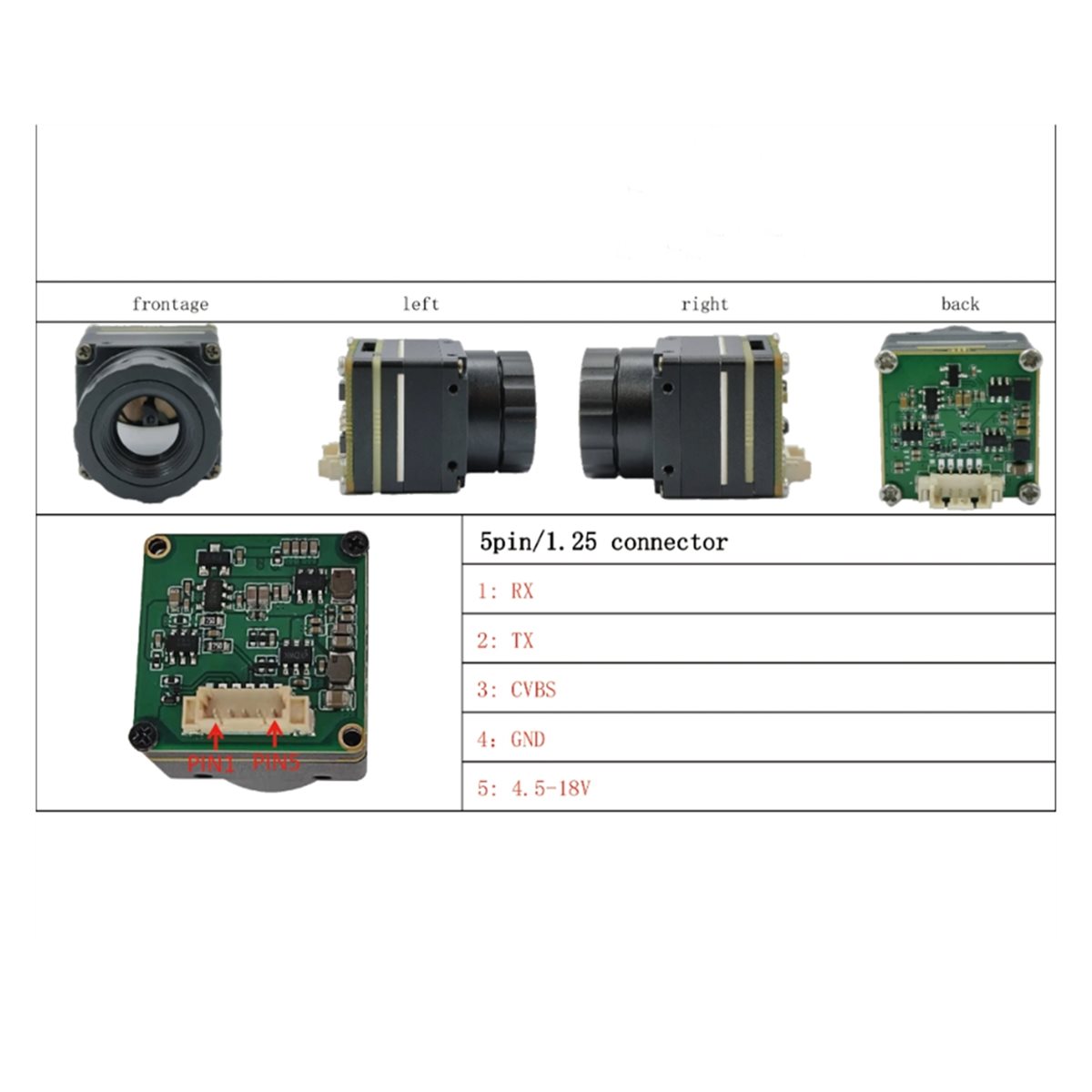 Drone Camera Thermal - Module d'imagerie thermique infrarouge SWXF, caméra